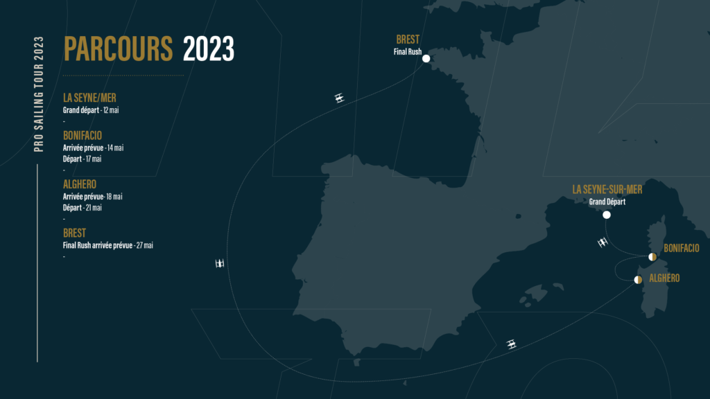 Cartographie Pro Sailing Tour 2023